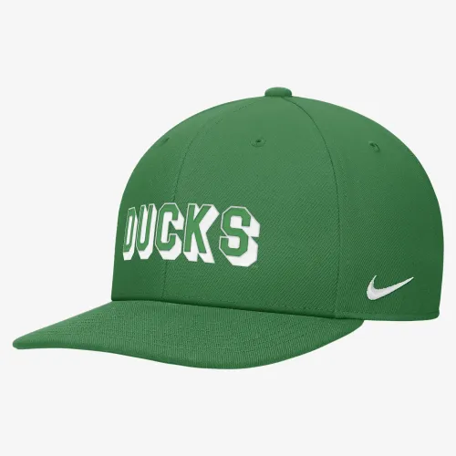 Oregon Nike College Snapback Hat цвет зеленый