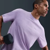 Nike Primary чоловічі Dri-FIT Short-Sleeve Versatile Top колір фіолетовий