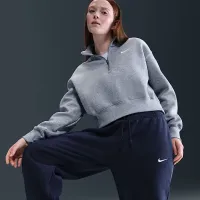 Nike Sportswear Phoenix Fleece женская С высокой Талией оверсайз Sweatpants синий