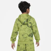 Nike Sportswear Club Fleece Big детские Pullover Толстовка с капюшоном цвет зеленый