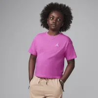 Nike Jordan MJ Brooklyn Essentials Big детские футболка Pink