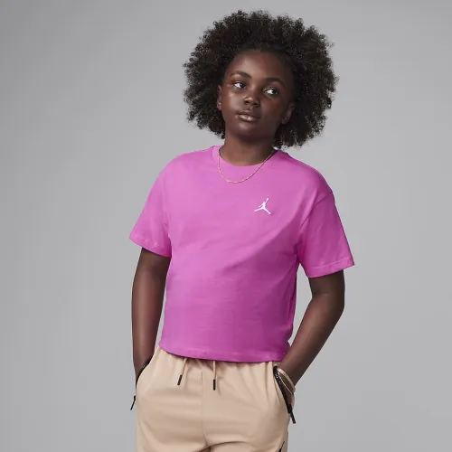 Nike Jordan MJ Brooklyn Essentials Big детские футболка Pink