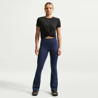 Nike One Classic Twist женская Dri-FIT Short-Sleeve Top цвет черный