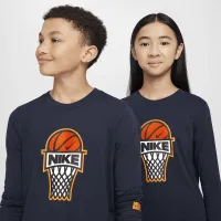 Nike Sportswear Big детские Long-Sleeve футболка синий