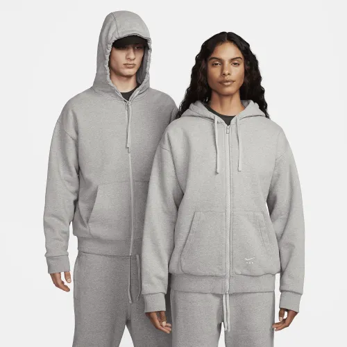 Nike x MMW Full-Zip Fleece Толстовка с капюшоном цвет серый