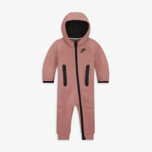 Nike Sportswear Tech Fleece Hooded Coverall Baby Coverall Pink