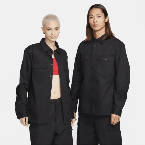 Nike SB Tanglin Woven Skate Button-Up Long-SleeveTop колір чорний