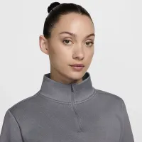 Nike Therma-FIT One женская Long-Sleeve 1/2-Zip Top цвет серый