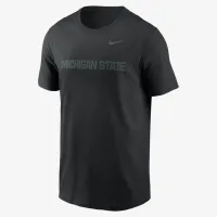 Michigan State Spartans Primetime Everцвет зеленый Wordmark мужские Nike College футболка цвет черный