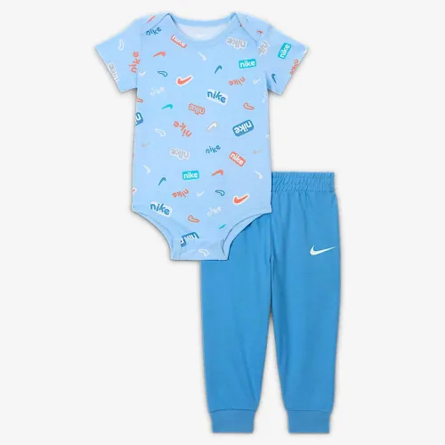 Nike E1D1 Baby Short Sleeve Bodysuit and Pants набор синий