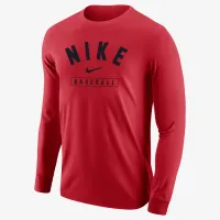 Nike Baseball чоловічі Long-Sleeve футболка колір червоний
