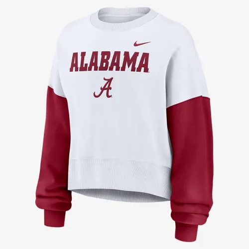 Alabama Crimson Tide Primetime женская Nike College Pullover Crew цвет белый