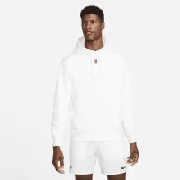 NikeCourt мужские Fleece Tennis Толстовка с капюшоном цвет белый