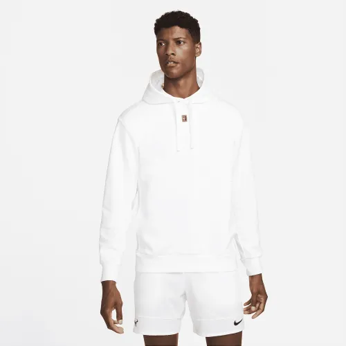 NikeCourt чоловічі Fleece Tennis Толстовка з капюшоном колір білий