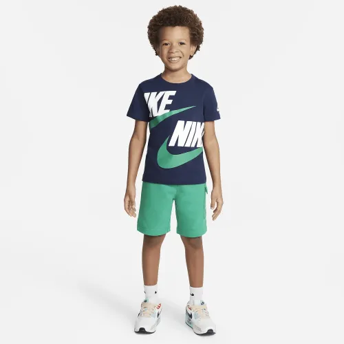 Nike Sportswear Little Kids' Cargo Shorts Set Green