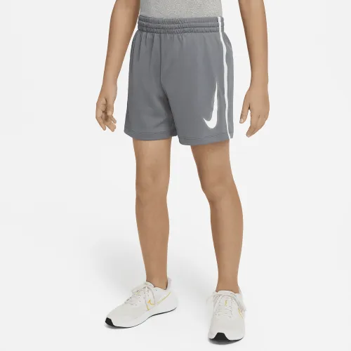 Nike Multi Big дитячі (для хлопчиків) Dri-FIT Graphic тренувальні шорти колір сірий
