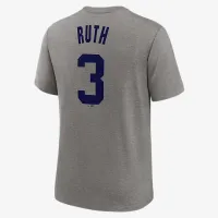 Babe Ruth New York Yankees Cooperstown чоловічі Nike MLB футболка колір сірий