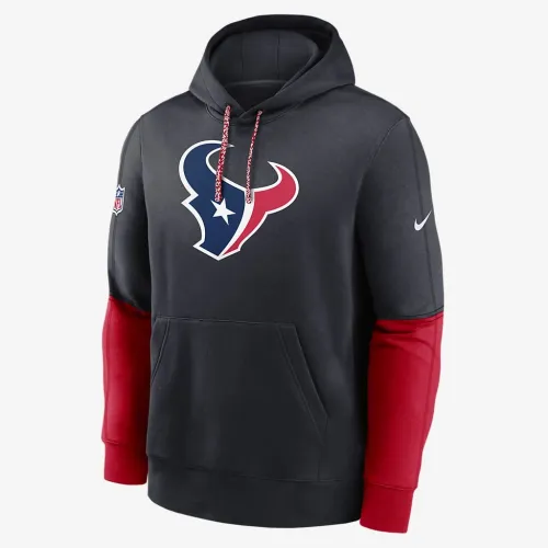 Houston Texans Sideline Team Issue Club чоловічі Nike NFL Pullover Толстовка з капюшоном блакитний