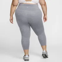 Nike One женская С высокой Талией Crop лосины (большие размеры) цвет серый