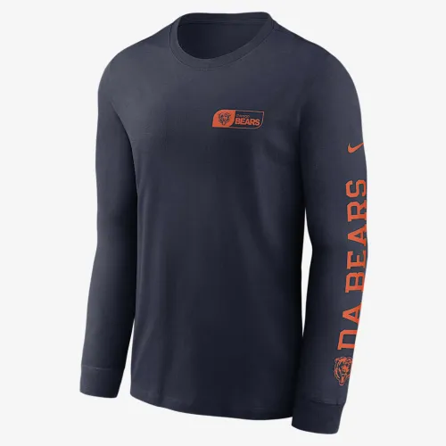 Chicago Bears All Out мужские Nike NFL Long-Sleeve футболка синий