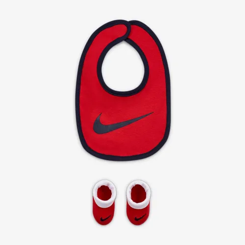 Nike Baby (0-6M) Bib and Booties набор цвет красный