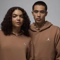 Nike Jordan Brooklyn Fleece чоловічі Pullover Толстовка з капюшоном колір коричневий