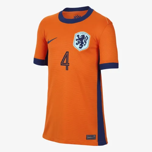 Virgil van Dijk Netherlands National Team 2024 Stadium Home Big дитячі Nike Dri-FIT Soccer Jersey Orange