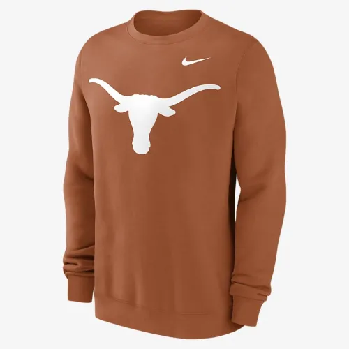 Texas Longhorns Primetime Everколір зелений Logo чоловічі Nike College Pullover Crew Orange