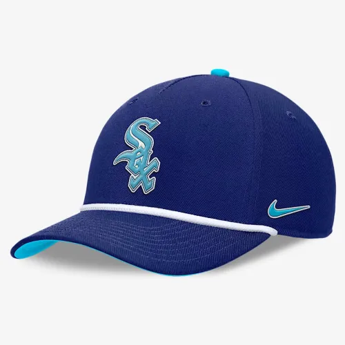 Chicago цвет белый Sox Rise мужские Nike MLB Adjustable Hat синий