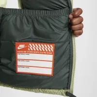 Nike Sportswear Heavyweight Synthetic Fill EasyOn Big детские Therma-FIT Repel Loose Hooded Vest цвет зеленый