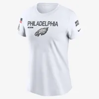Philadelphia Eagles Salute to Service Legend жіноча Nike NFL футболка колір білий