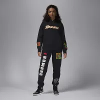 Nike Jordan x Howard University жіноча Satin-Lined Pullover Толстовка з капюшоном колір чорний