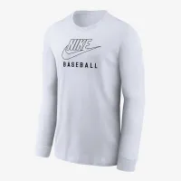 Nike Swoosh Big детские Baseball Long-Sleeve футболка цвет белый
