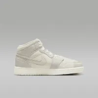 Nike Air Jordan 1 Mid SE Craft Big детские Кроссовки цвет коричневый