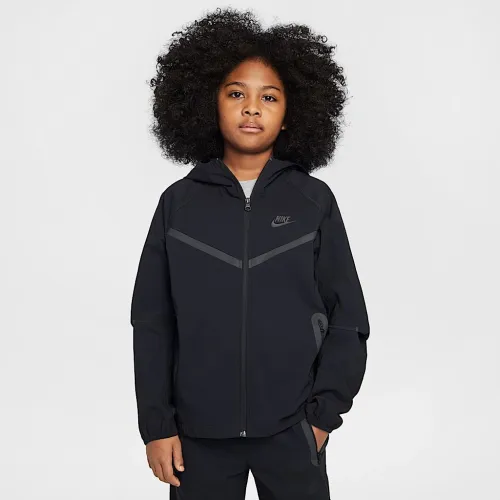 Nike Tech Big детские (для мальчиков) Woven Куртка цвет черный