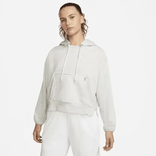 Nike Dri-FIT Swoosh Fly Standard Issue жіноча Pullover баскетбольні Толстовка з капюшоном колір сірий