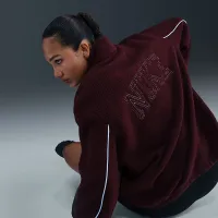 Nike Sportswear женская Full-Zip High-Pile Fleece Куртка цвет красный