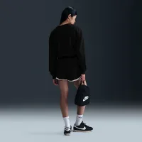 Nike Sportswear Club Fleece женская Loose Crew-Neck свитшот цвет черный