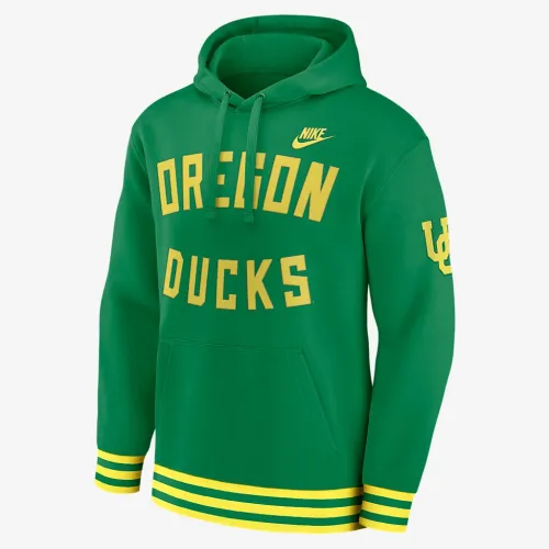 Oregon Ducks Legacy Retro Men’s Nike College Pullover Толстовка с капюшоном цвет зеленый