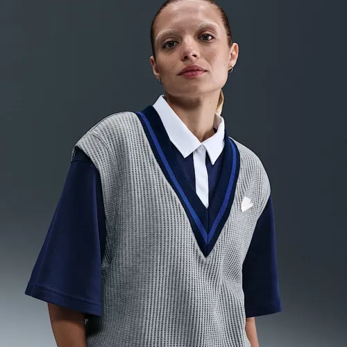 Nike Sportswear женская Waffle-Knit Vest цвет серый