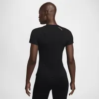 Nike Pro жіноча Dri-FIT Short-Sleeve Top колір чорний
