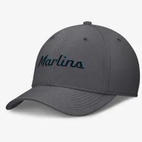 Miami Marlins Swoosh чоловічі Nike Dri-FIT MLB Hat колір сірий