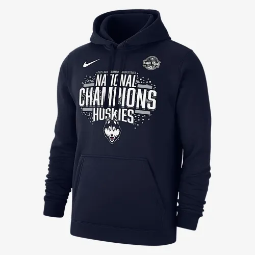 UConn (женская Team) мужские Nike College National Champs Толстовка с капюшоном синий
