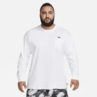Nike Sportswear Premium Essentials мужские Long-Sleeve Pocket футболка цвет белый