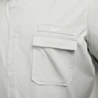 Nike Life чоловічі Woven Military Short-Sleeve Button-Down Shirt колір сірий