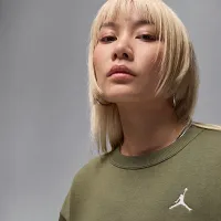 Nike Jordan Brooklyn Fleece жіноча Crew-Neck світшот колір зелений