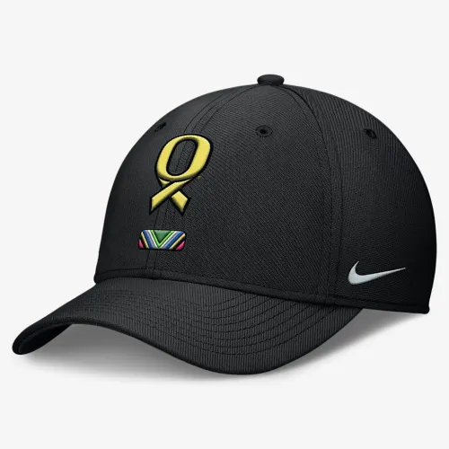 Oregon Ducks Sideline Swoosh мужские Nike Dri-FIT College Hat цвет черный