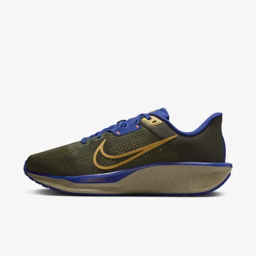 Nike Quest 6 мужские Road Running Кроссовки цвет зеленый