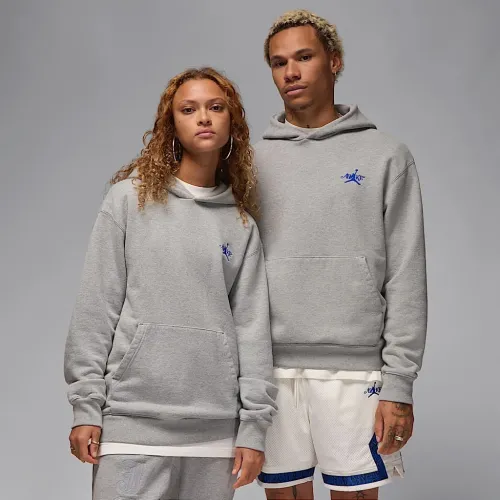 Nike Jordan x Awake NY чоловічі Fleece Толстовка з капюшоном колір сірий