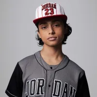 Nike Jordan Jersey Big дитячі Flat Brim Cap колір білий